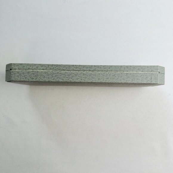 Vintage Croton Jewelry Hardcase Empty Case Gray Presentation Box Inside Velvet - Picture 12 of 15